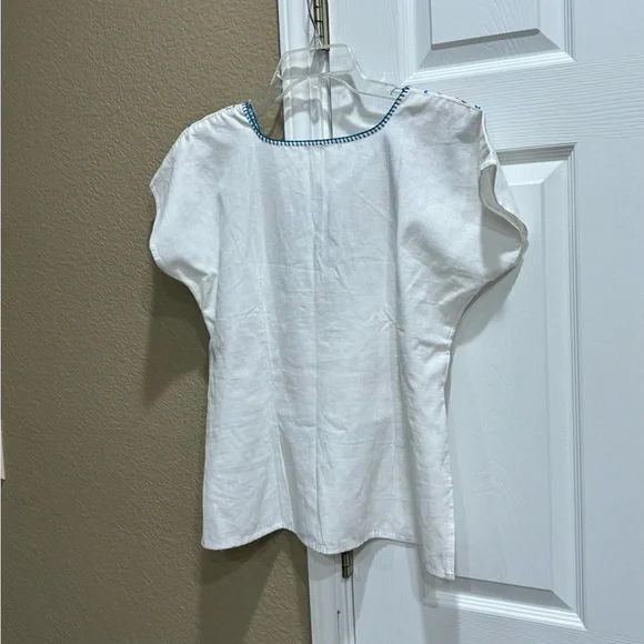 Free people Embroidered women top blouse size M - Picture 4 of 4